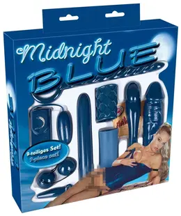 You2Toys Midnight Blue 9-Piece Intimate Essentials Set, TPE & ABS