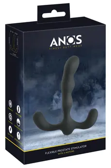ANOS Prostate Plug 3-Motor Silicone Model, Waterproof, 13cm, Black