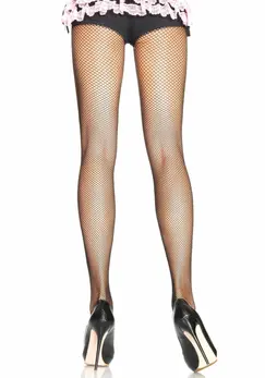 Leg Avenue Nylon Fishnet Pantyhose Black - Durable Mesh Tights