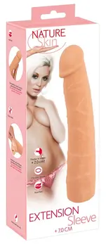 Nature Skin Extension Sleeve TPE 24cm Flexible Anatomical Design