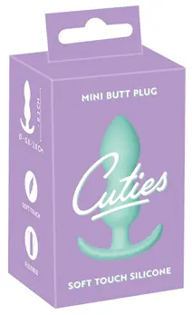 Cuties Green Silicone Mini Plug - Compact, Flexible, Silk Touch Finish
