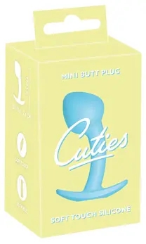 Cuties Blue Anal Plug Mini Silicone 7.1 cm Flexible Silk Touch