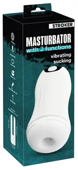 Stroker Dual Action Intimate Machine with Vibration & Suction, 21 cm