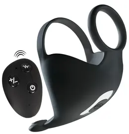 Rebel RC Remote-Controlled Intimate Ring with Ball Massager, Medium