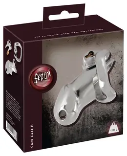 Fetish Collection Chastity Cage II Stainless Steel Short Lockable System