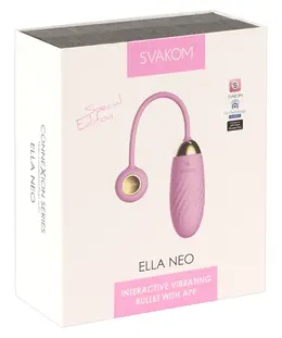 SVAKOM Ella Neo Pink - Interactive Vibro-Ball with App Control, 21 cm