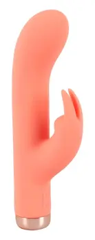Peachy Mini Rabbit Vibe Soft Touch Silicone 10 Modes Pastel Pink 16.7cm