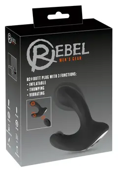 Rebel RC Inflatable Intimate Plug 3-Function, Remote Control, Silicone
