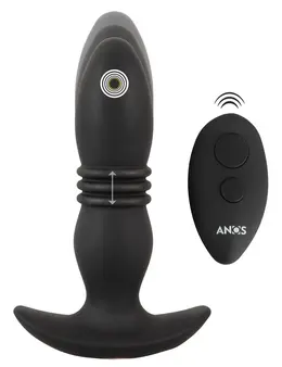 ANOS RC Thrusting Massager - Remote-Controlled, Black, 14.4-15.9 cm