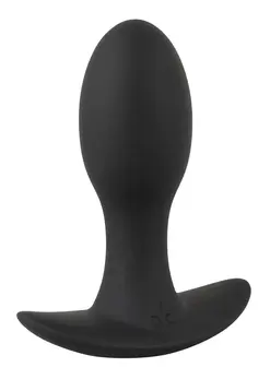 ANOS Mini Plug Vibrating Silicone Black 20 Modes Compact Size