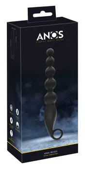 ANOS Vibrating Anal Beads Flexible 7-Mode Silicone 22.1cm Black