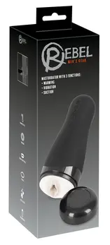 Rebel Intimate Machine 3-in-1 Heating Vibrating Suction Black 26cm