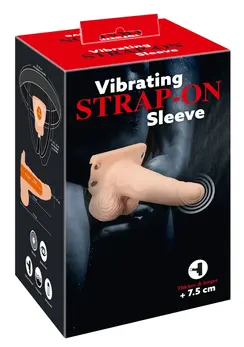 You2Toys Vibrating Strap-On Sleeve Adjustable Waterproof 17.5cm