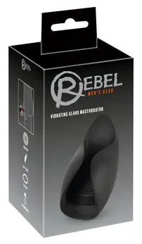 Rebel Vibrating Glans Device Flexible Silicone 10 Modes Black 13cm