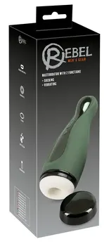 Rebel Intimate Machine 2-in-1 Suction & Vibration, Black, 25.8 cm