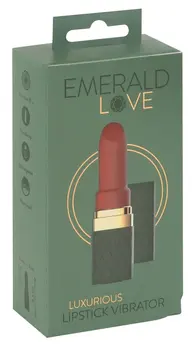 Emerald Love Luxurious Lipstick Intimate Mini Vibrating Device, Pink, 8.5 cm