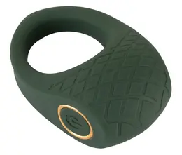 Emerald Love Luxurious Vibrating Ring 10 Modes USB Rechargeable Black