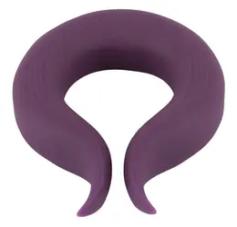 Couples Choice Dual Motor Flexible Intimate Ring Vibrator 8.7cm Black