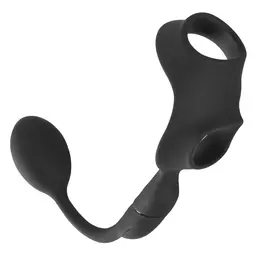 REBEL RC Silicone System - Intimate Dual Ring with Remote Plug, Black