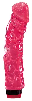 You2Toys Big Jelly Flexible Vibrator, Multi-Speed, Glitter Effect, 23cm