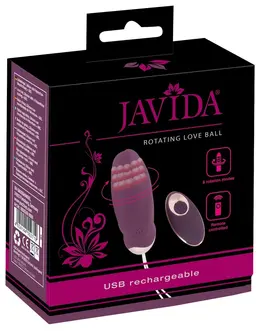 Javida RC Rotating Intimate Ball - 8 Modes, Silicone, Rechargeable, 18.5cm