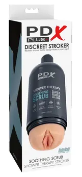 PDX Plug Shower Therapy Soothing Scrub Intimate Machine, 20.7 cm