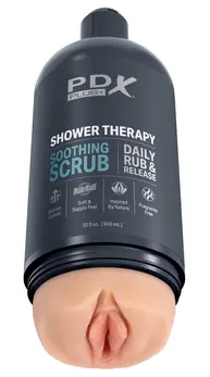 PDX Plug Shower Therapy Soothing Scrub Intimate Machine, 20.7 cm