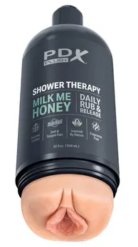 PDX Plug Shower Therapy Milk Me Honey Intimate Machine 20.7cm