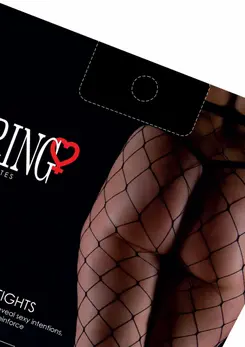 Leg Avenue Over Sized Net Tights Black - Durable Mesh, One Size