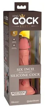 King Cock Elite KCE 6 Dual Density Silicone Model Light 17.8 cm