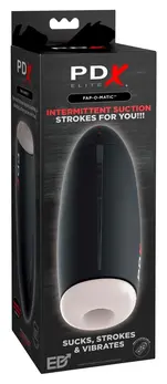 PDX Elite Fap-O-Matic Intimate Machine with Suction & Vibration, Black