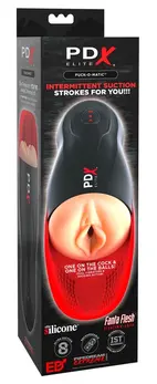 PDX Elite Fuck-O-Matic Intimate Machine with Suction & Vibration, 26.8 cm