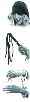 Lover's Fantasy Kit FFSLE - 3-Piece Sensation Play Set, Black Satin