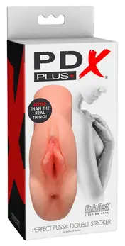 PDX Plus PP Double Stroker Lig Intimate Machine, Dual Channel TPR, 14.2 cm