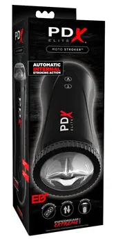 PDX Elite Moto Stroker Automatic Intimate Machine 21cm USB Black