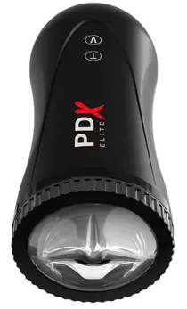 PDX Elite Moto Stroker Automatic Intimate Machine 21cm USB Black