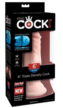 King Cock Plus KCP 6 Triple Density Model with Suction Cup 18.4 cm