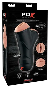 Pipedream PDX Double Entry Vibrating Intimate Device 22.5 cm