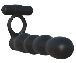 FCR Posable Partner Double Intimate System with Vibro-Bullet, Black