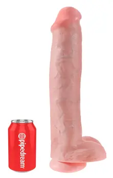 King Cock Model 15 XXL Intimate Machine with Suction Cup 38 cm PVC Black