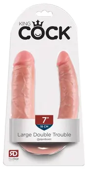 King Cock Double Trouble 43 cm Dual-Ended Anatomical Model PVC