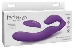 FFH Her Ultimate Strapless Dual System Vibrator, 9 Modes, Silicone, Purple