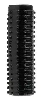 FXTM Pleasure Sleeve Dark - Flexible Textured Intimate Enhancer 13.9 cm