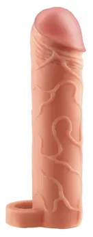 Fetish Fantasy Series FXTP Extension Sleeve with Ball Ring 19cm Light