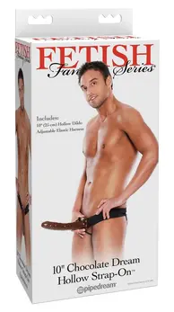 Pipedream FFS 10 Chocolate Dream Hollow Adjustable Strap-On 25 cm