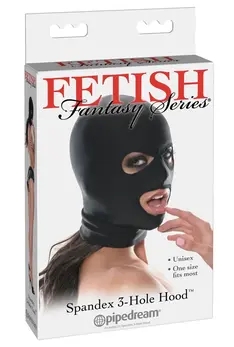 FFS Spandex Flexible 3-Opening Hood Mask Black Unisex