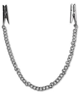 FFS Adjustable Nipple Chain Clips Silver - Metal Fashion Accessory 29.2 cm