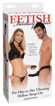 FFSFHOH Vibrating Hollow Strap-On System with Adjustable Harness 17cm