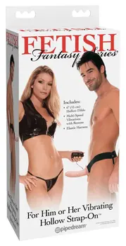 FFSFHOH Vibrating Hollow Strap-On System 17 cm - Adjustable Harness