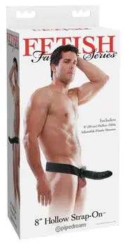 Fetish Fantasy Series 8 Hollow Strap-On System, Dark, Adjustable, 20 cm
